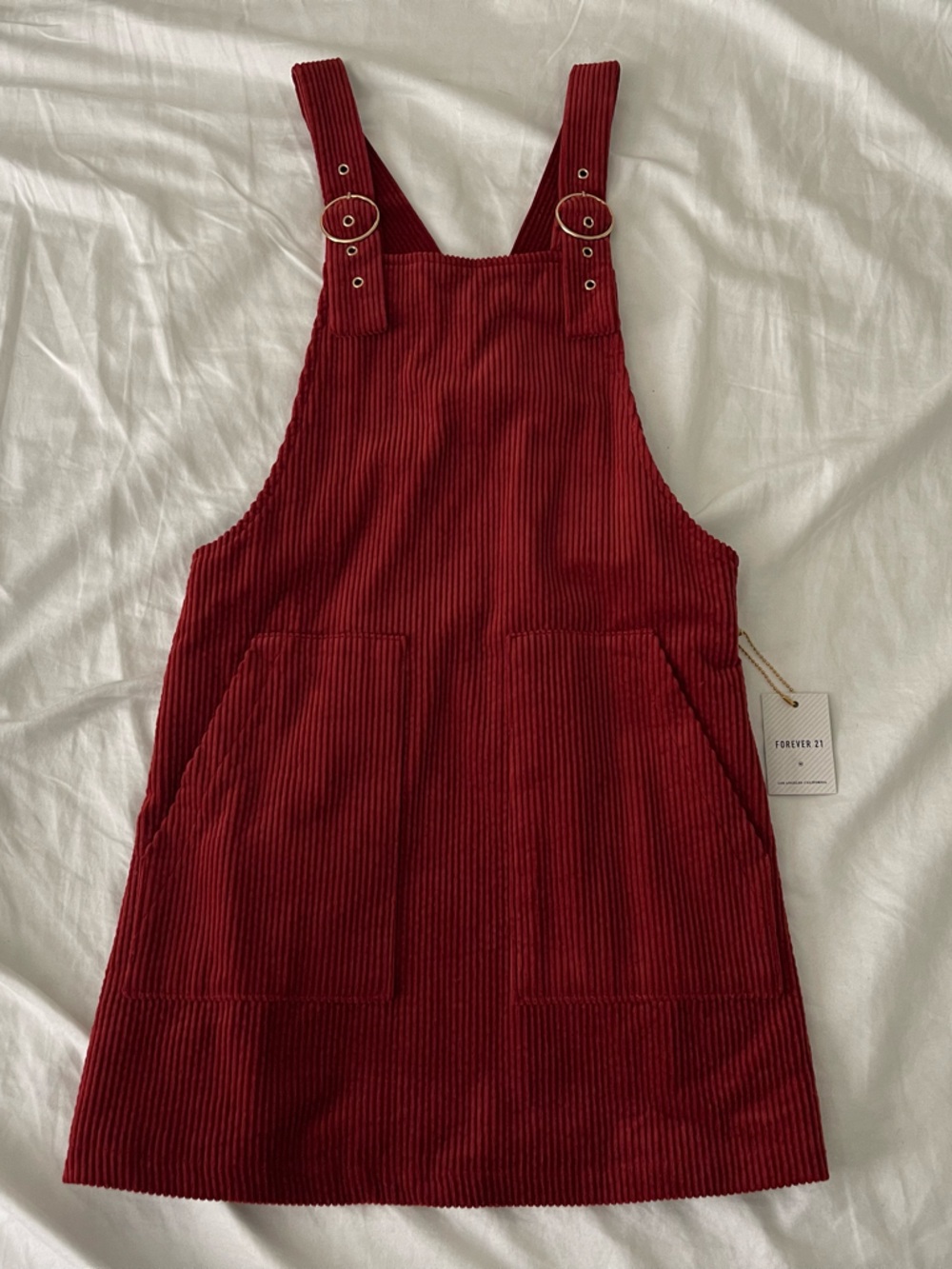 Forever 21 Corduroy Pinafore Dress size small